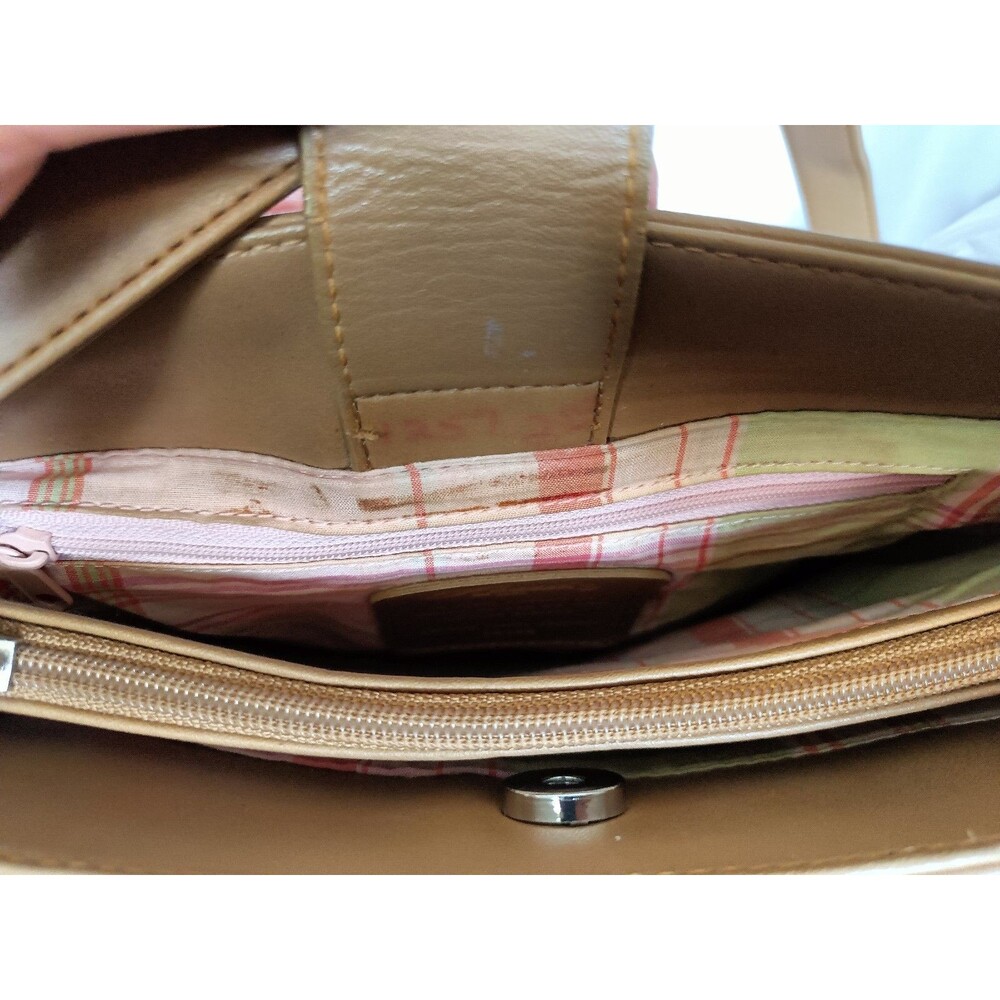 Vintage FOSSIL Brand Woven Natural Straw Leather Trim Shoulder Purse Handbag - Picture 3 of 13
